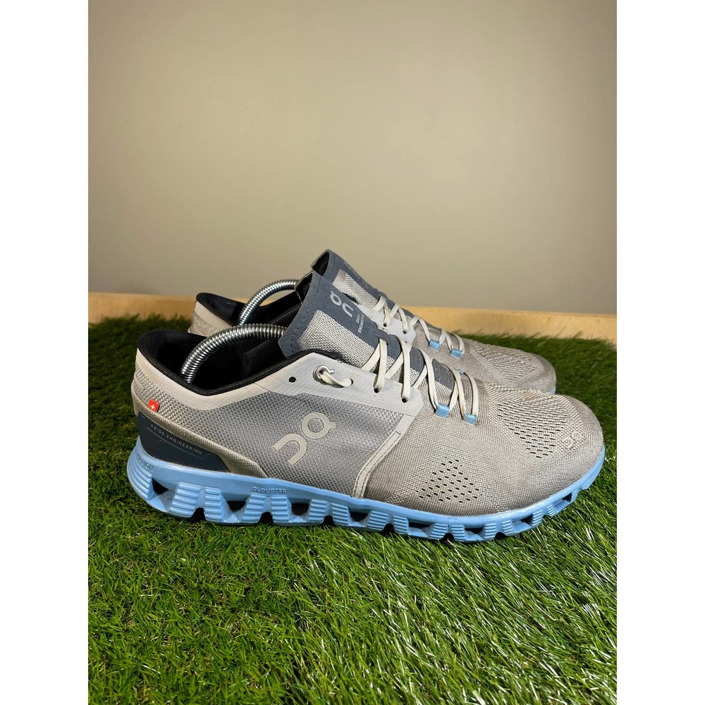 On Cloud X Running Shoe Grey Blue 40.99038 Men's Size 11